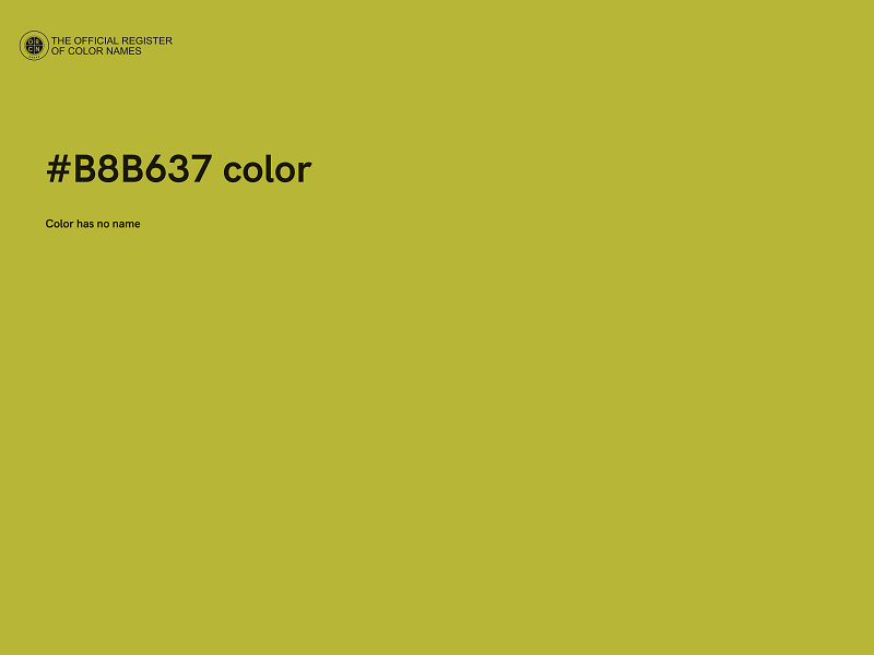 #B8B637 color image