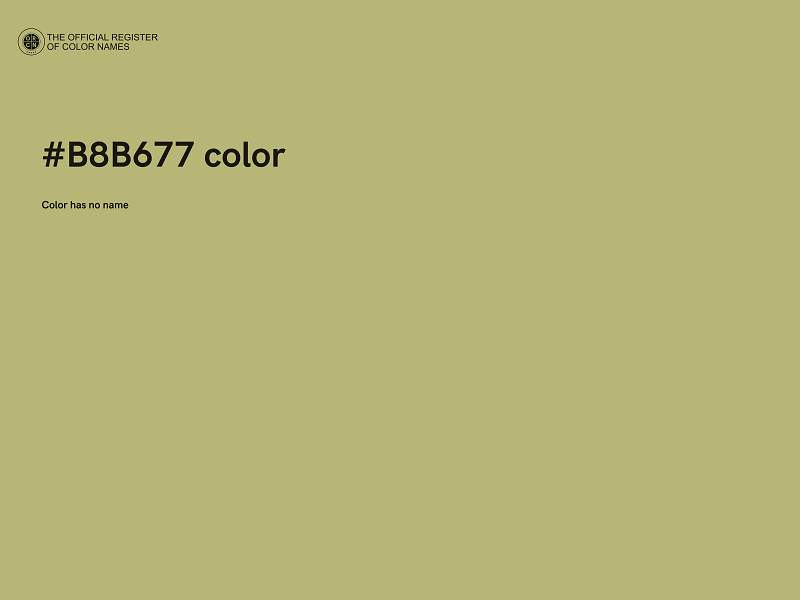 #B8B677 color image