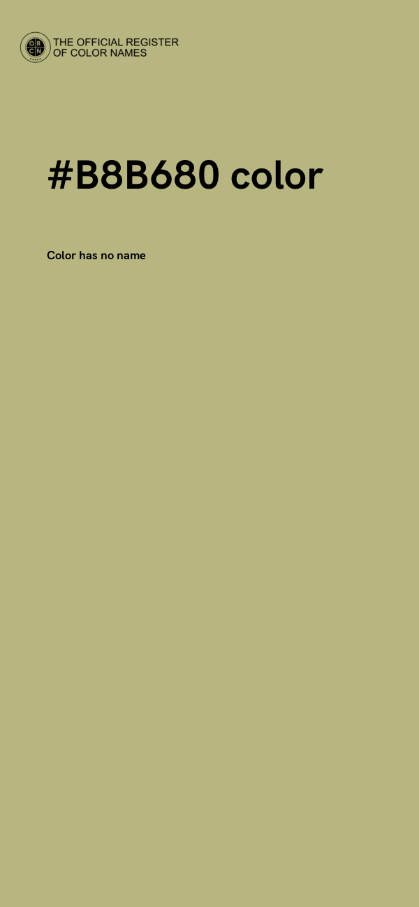 #B8B680 color image