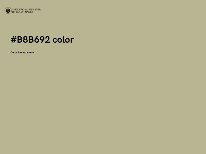 #B8B692 color image