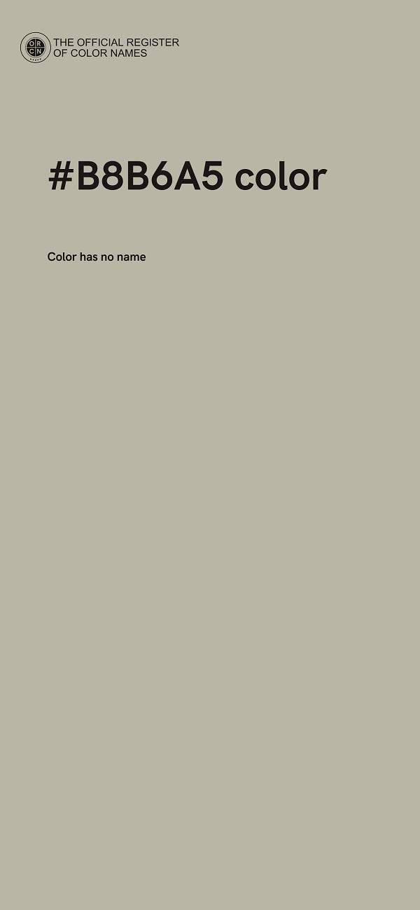 #B8B6A5 color image