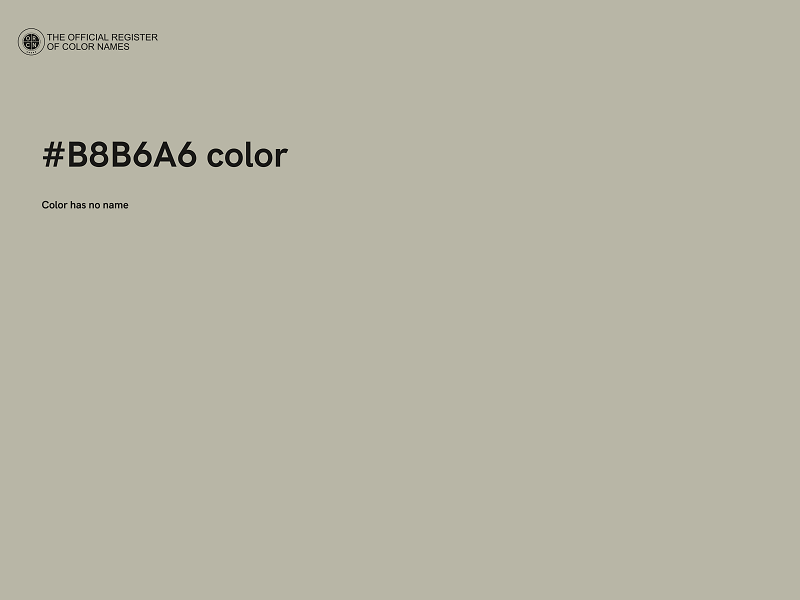 #B8B6A6 color image