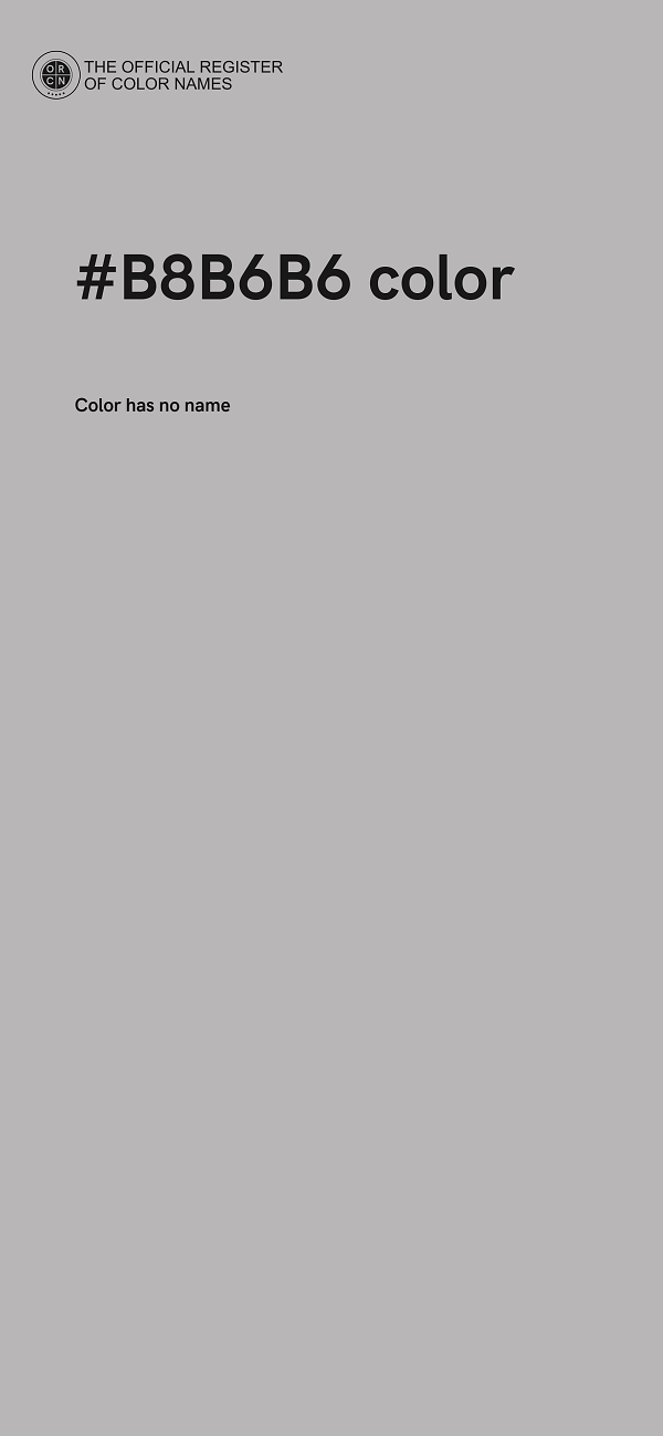 #B8B6B6 color image
