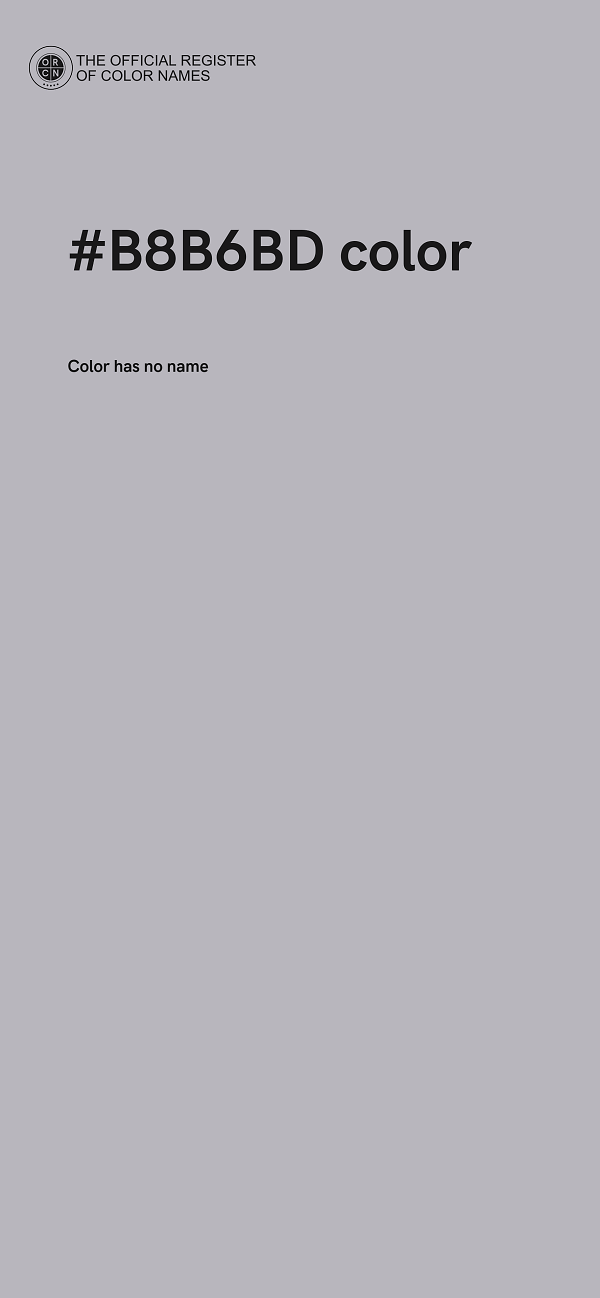 #B8B6BD color image
