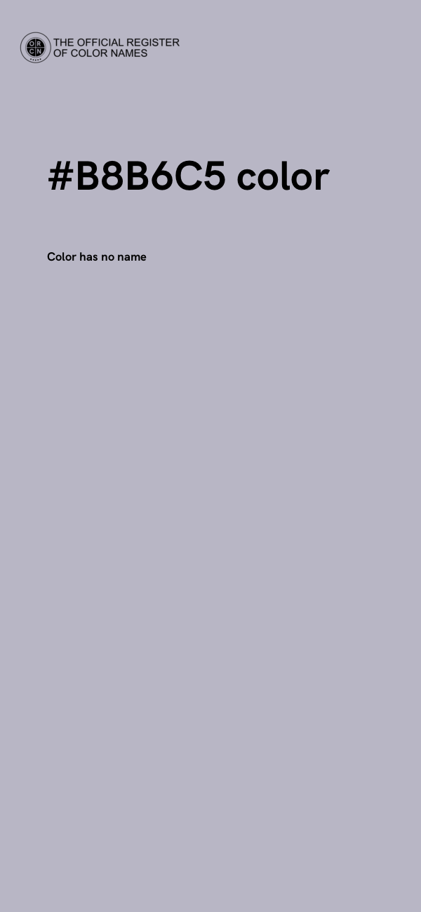 #B8B6C5 color image