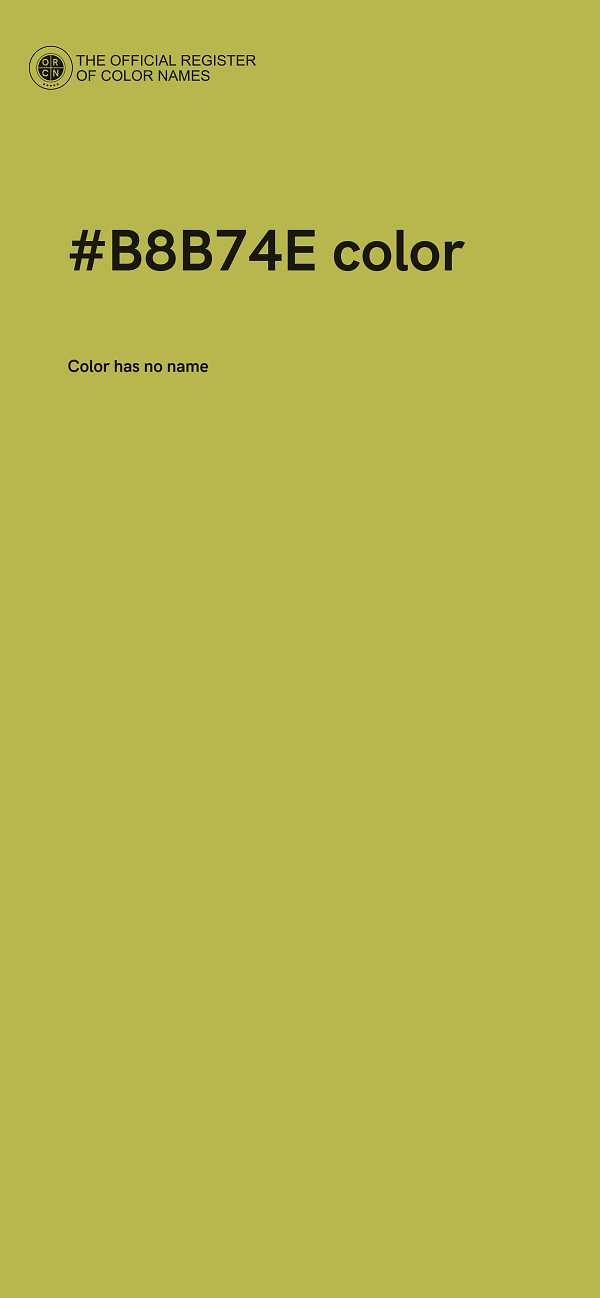 #B8B74E color image