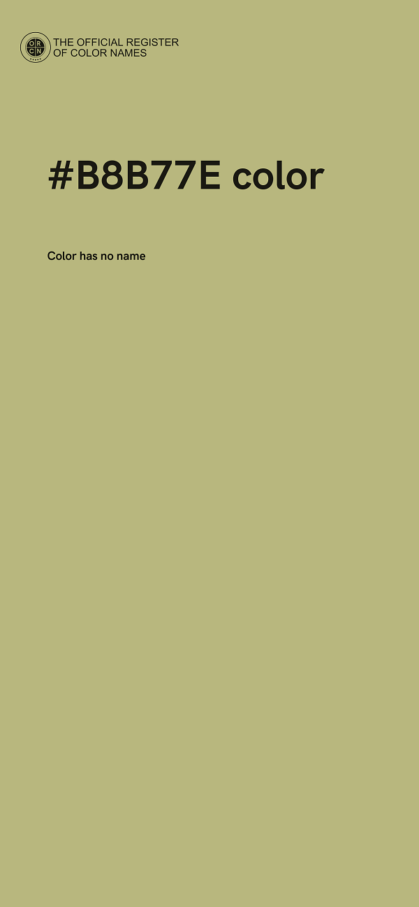 #B8B77E color image