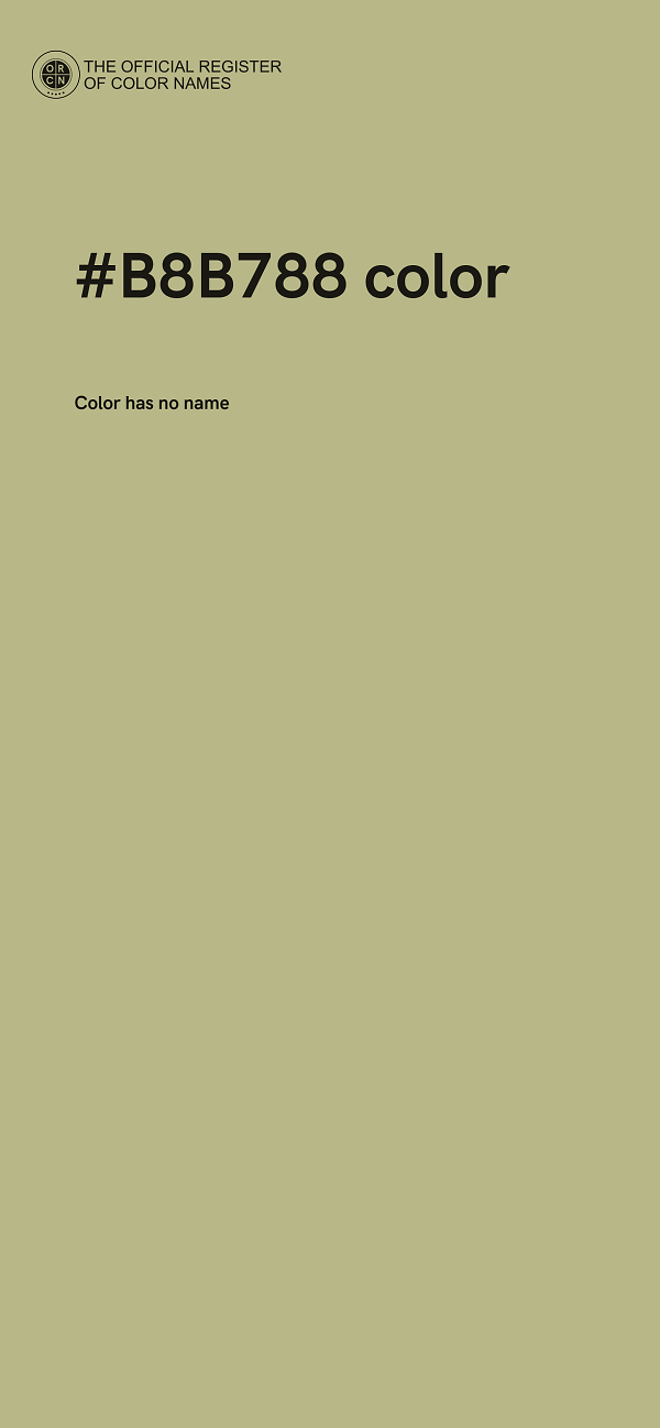 #B8B788 color image