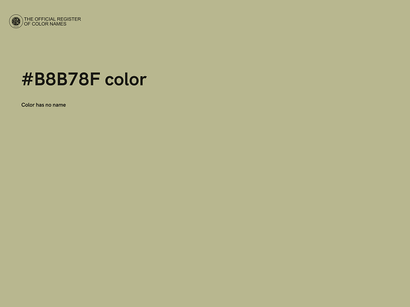 #B8B78F color image