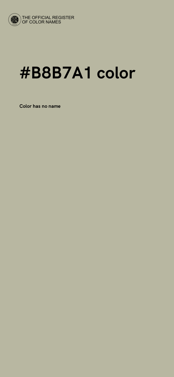 #B8B7A1 color image