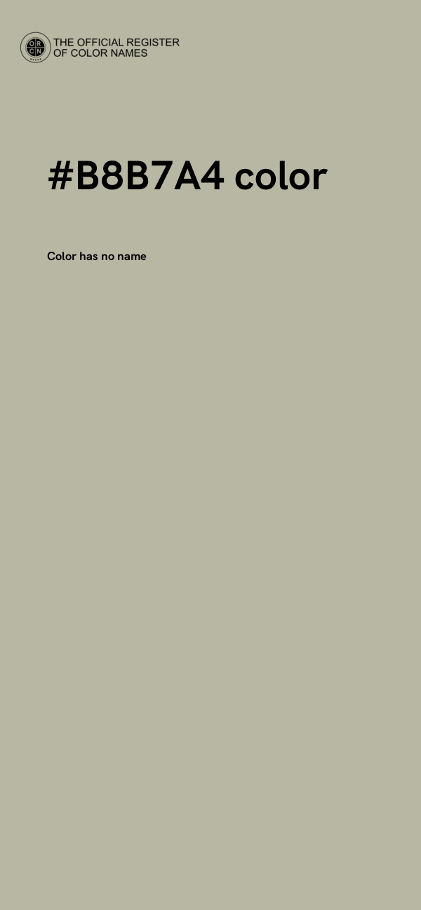 #B8B7A4 color image