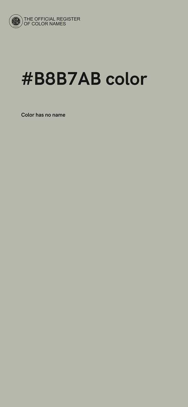 #B8B7AB color image