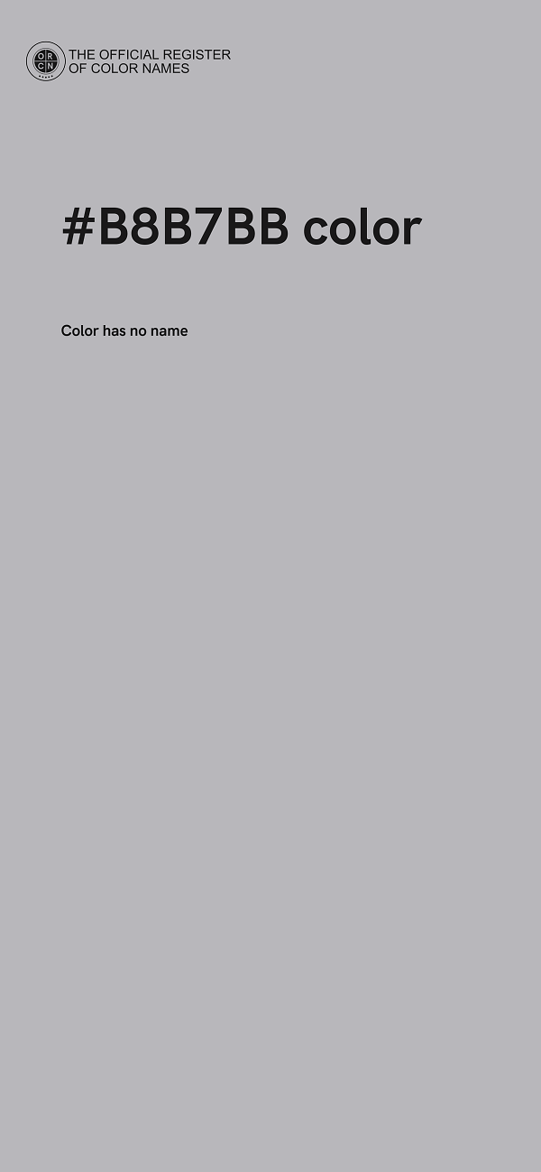 #B8B7BB color image