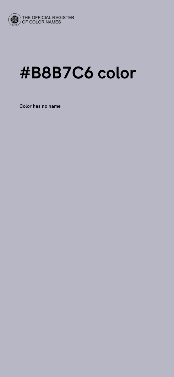 #B8B7C6 color image