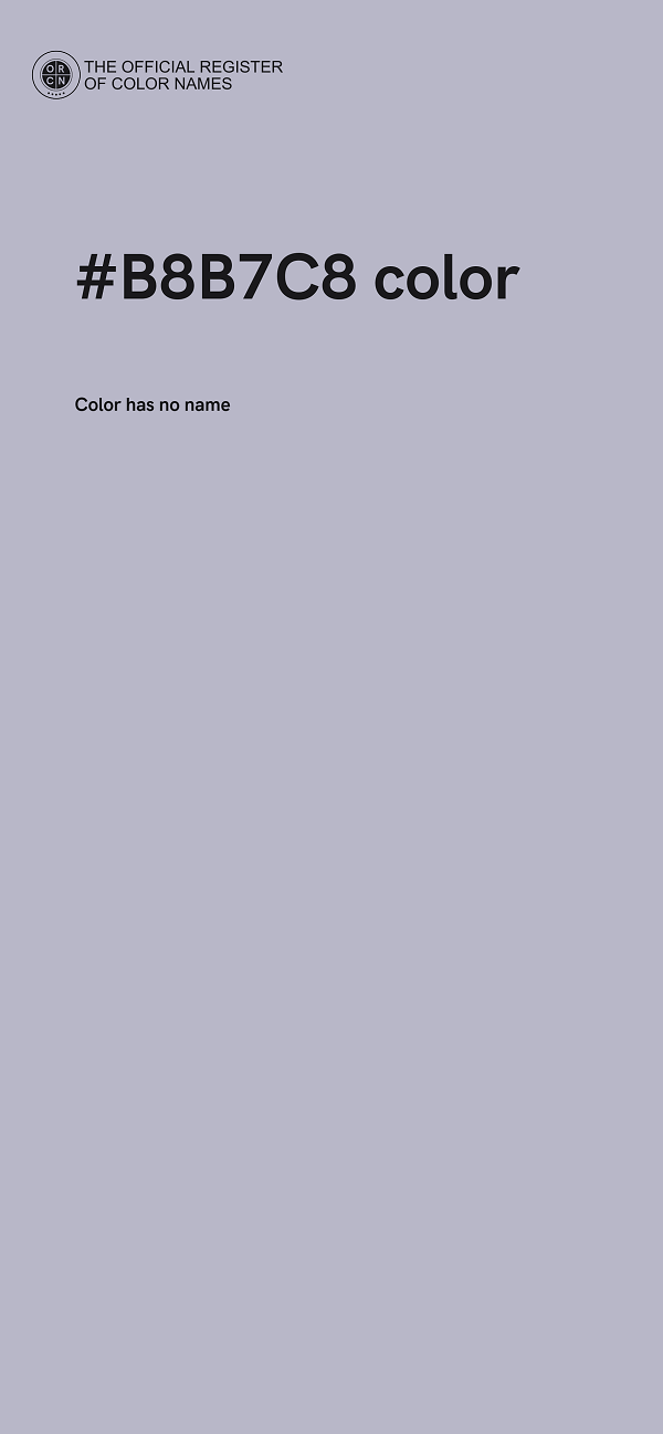 #B8B7C8 color image
