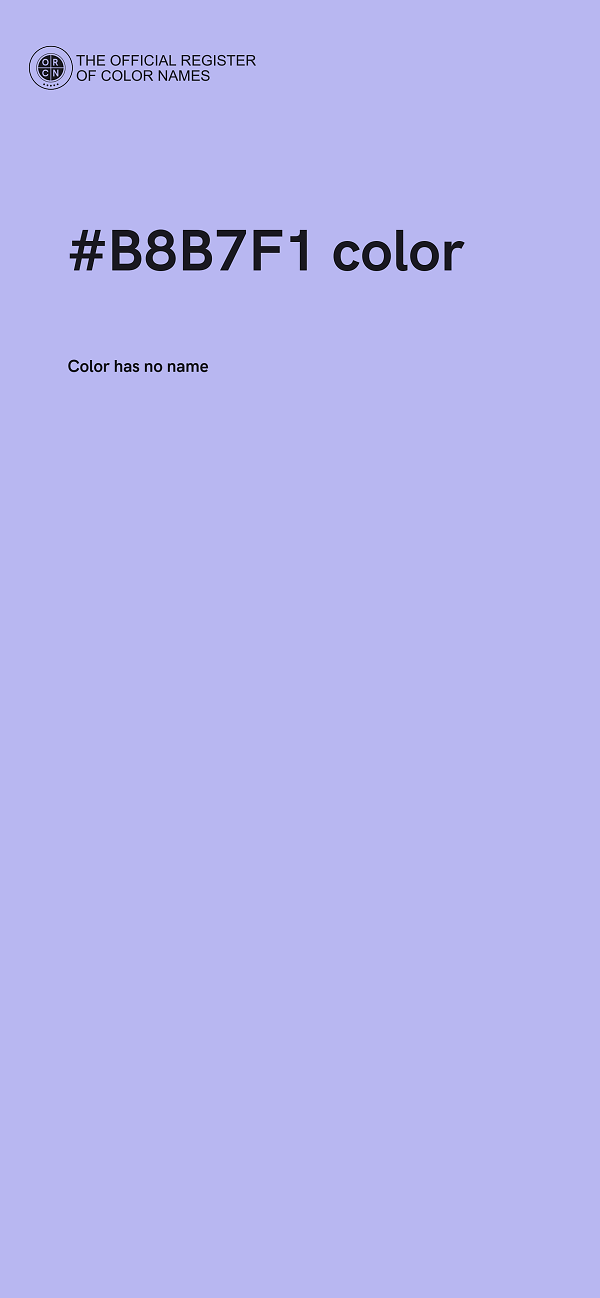 #B8B7F1 color image