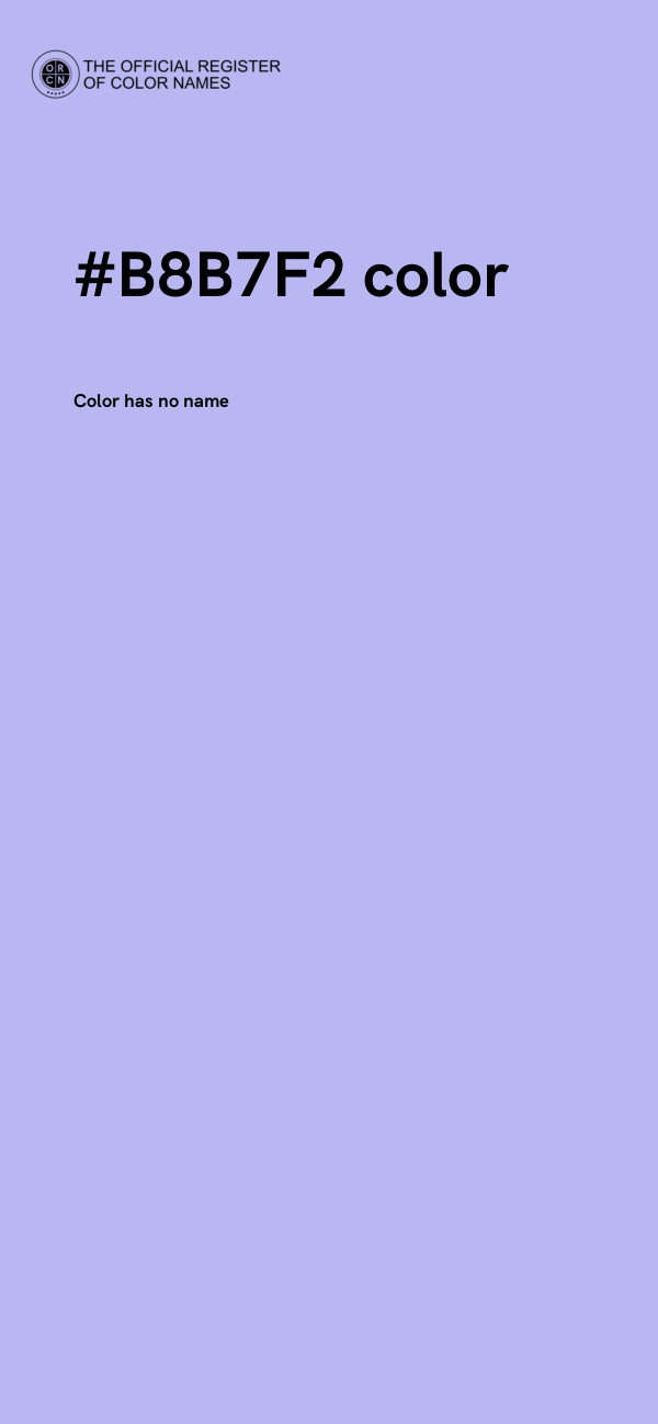 #B8B7F2 color image