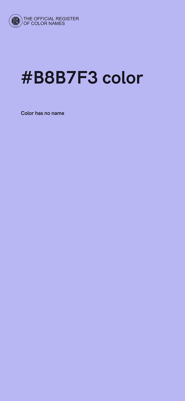 #B8B7F3 color image