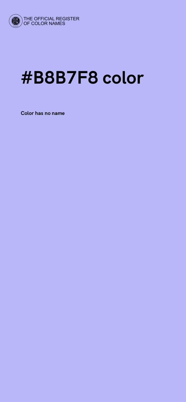 #B8B7F8 color image