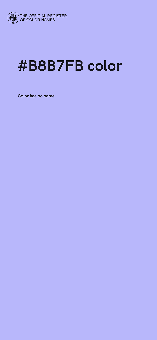#B8B7FB color image