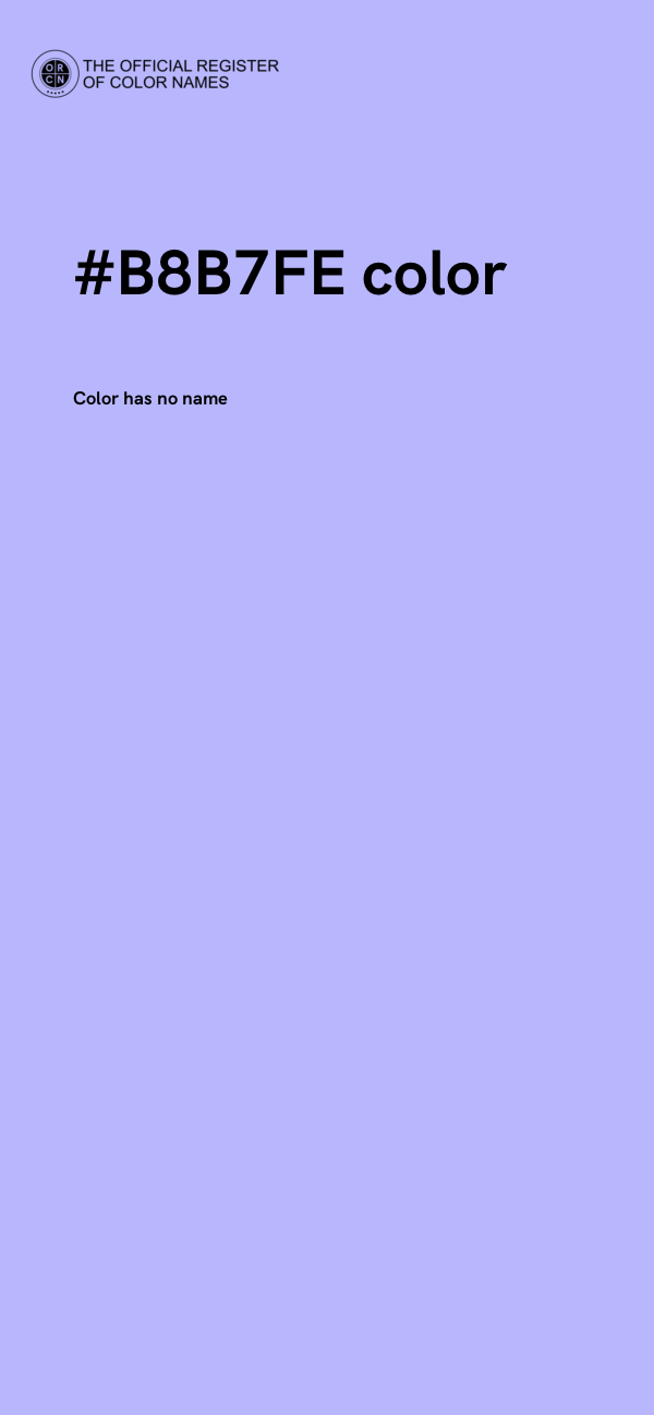 #B8B7FE color image