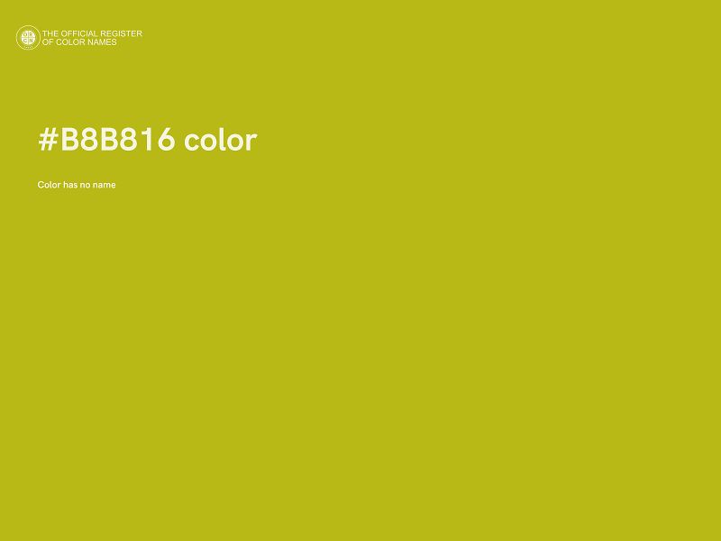 #B8B816 color image
