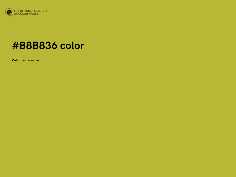 #B8B836 color image