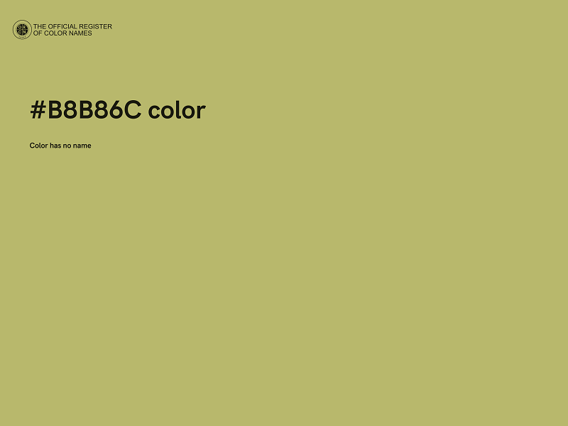#B8B86C color image