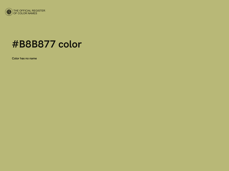 #B8B877 color image