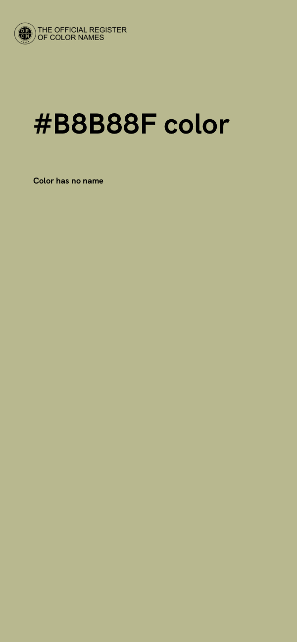 #B8B88F color image