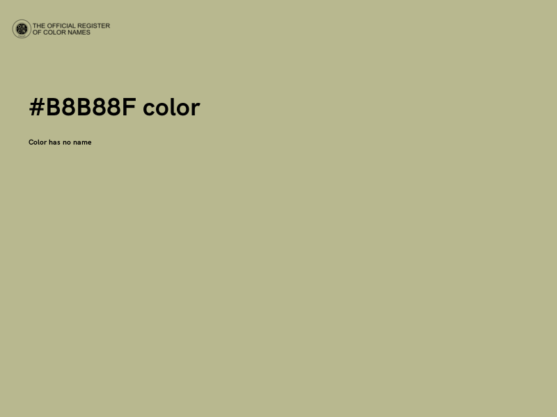 #B8B88F color image