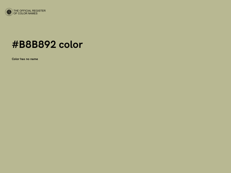#B8B892 color image