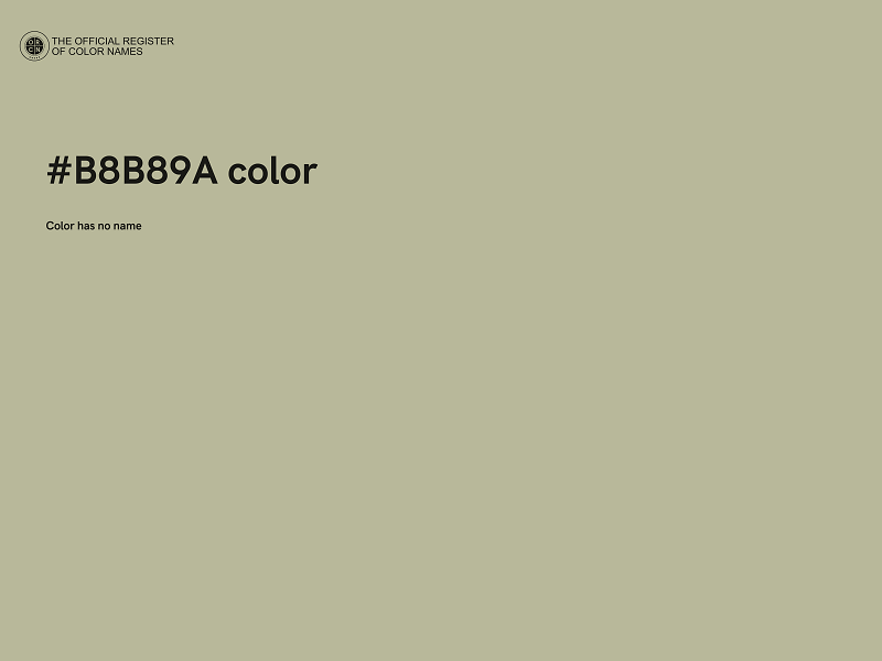 #B8B89A color image