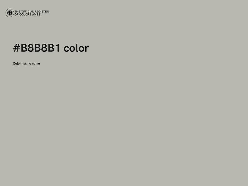 #B8B8B1 color image