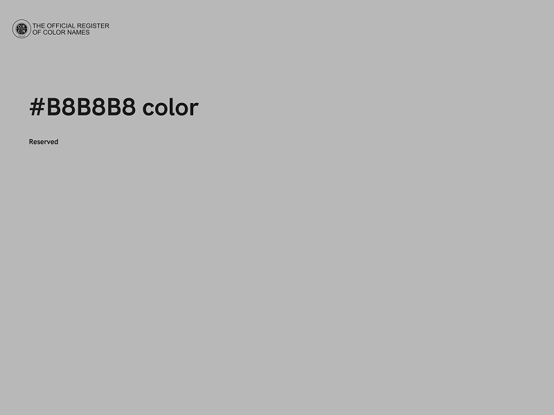 #B8B8B8 color image