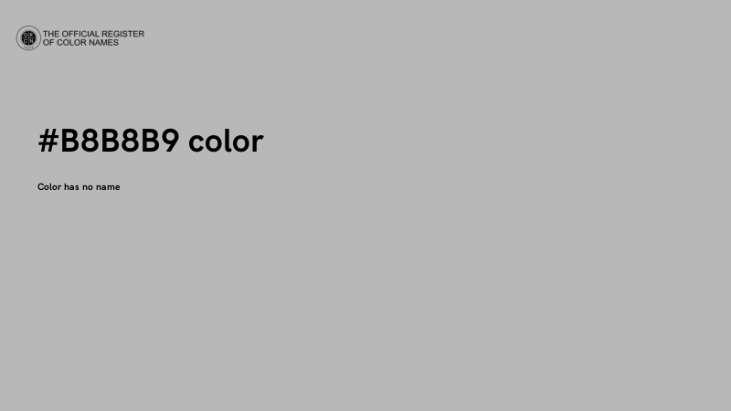 #B8B8B9 color image