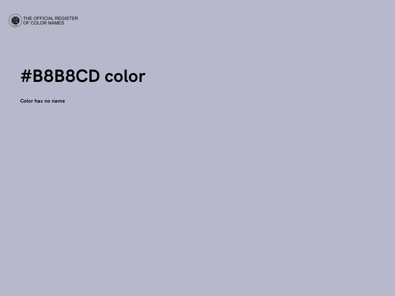 #B8B8CD color image