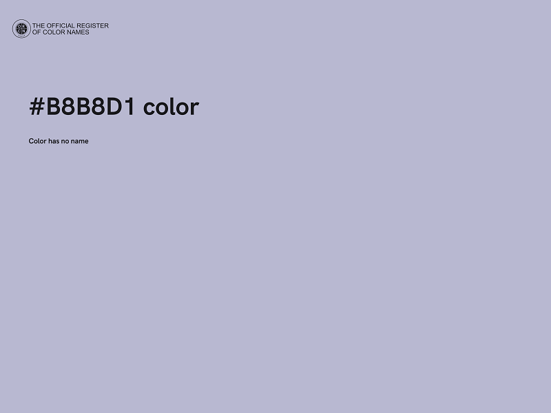 #B8B8D1 color image