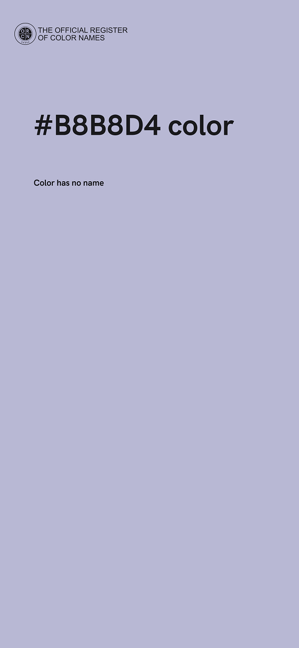 #B8B8D4 color image