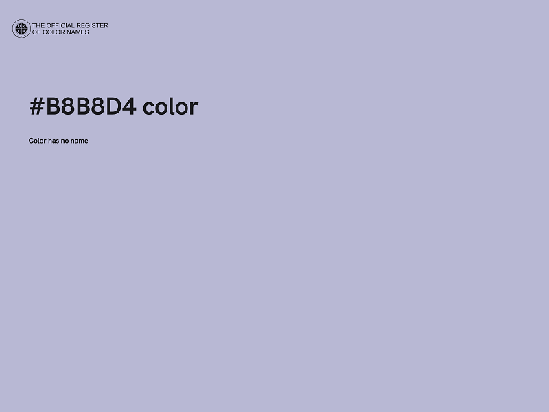 #B8B8D4 color image
