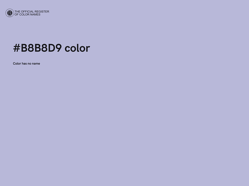 #B8B8D9 color image