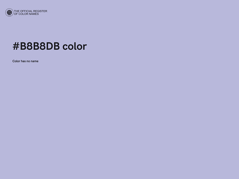 #B8B8DB color image