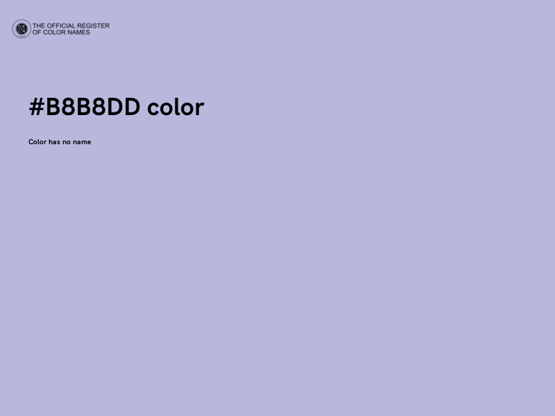 #B8B8DD color image