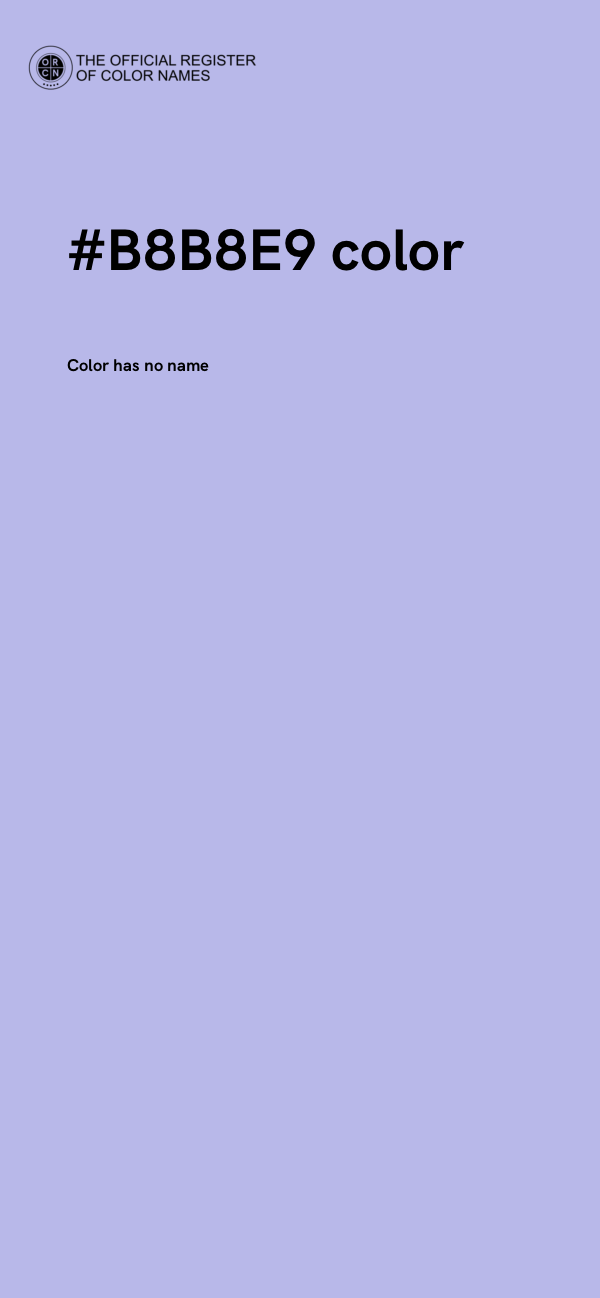 #B8B8E9 color image