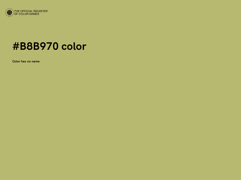 #B8B970 color image