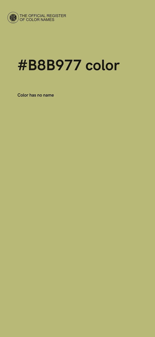 #B8B977 color image