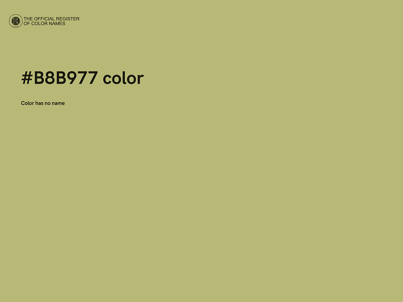 #B8B977 color image