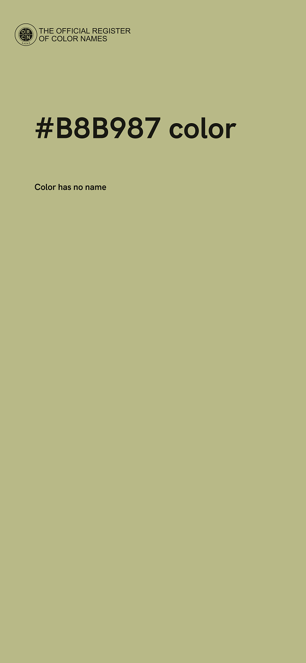 #B8B987 color image