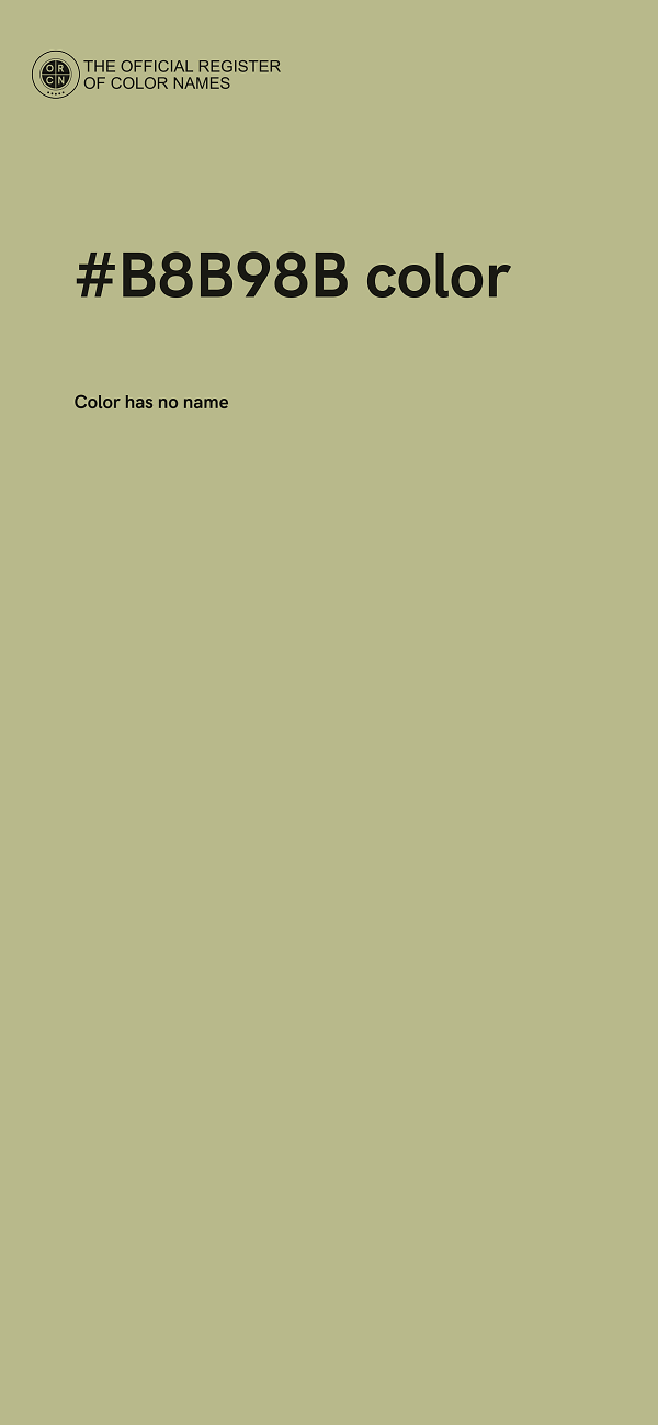 #B8B98B color image