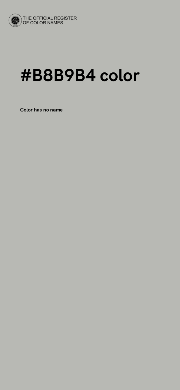#B8B9B4 color image